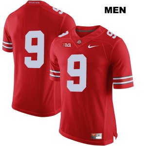 Men's NCAA Ohio State Buckeyes Binjimen Victor #9 College Stitched No Name Authentic Nike Red Football Jersey QB20C67MD